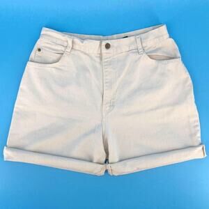 90s Ivory denim bermuda jean shorts 1990s vintage